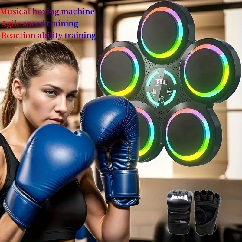 Smart Music Boxing Machine Wall-Mount with Gloves-2