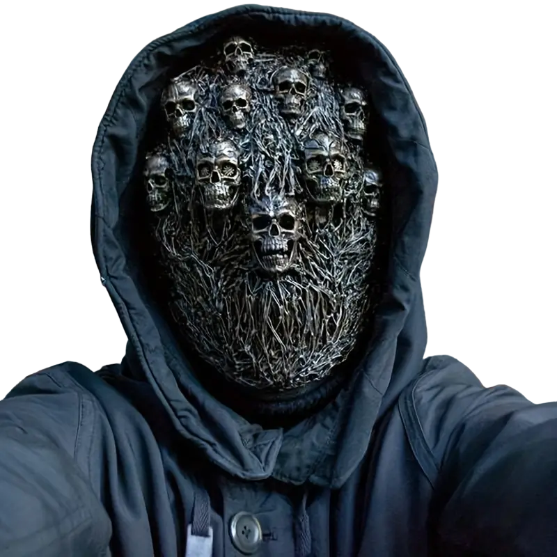 Bone-Chilling Elegance: Steam Skeleton Mask-0