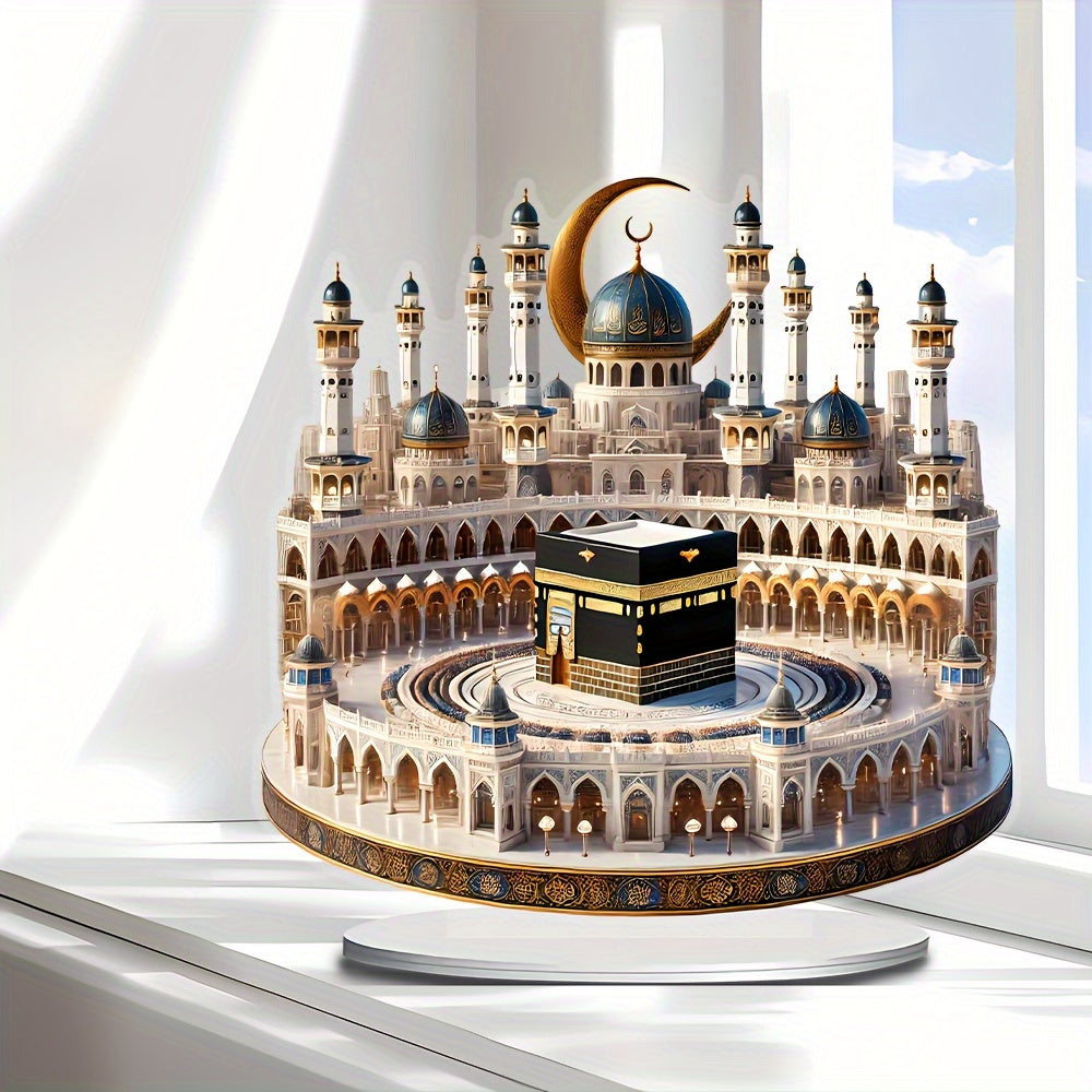 Bohemian Crystal Mecca Mosque Tabletop Decoration-2