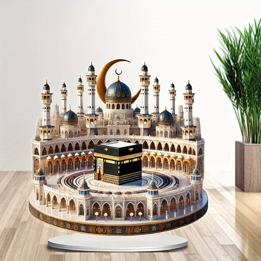 Bohemian Crystal Mecca Mosque Tabletop Decoration-1