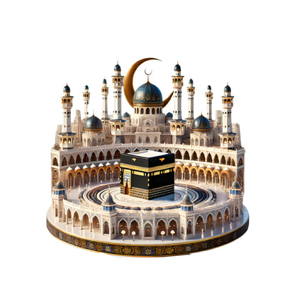 Bohemian Crystal Mecca Mosque Tabletop Decoration-0