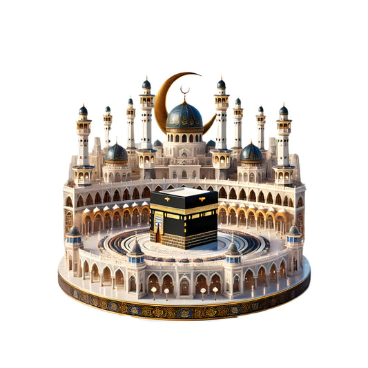 Bohemian Crystal Mecca Mosque Tabletop Decoration-0