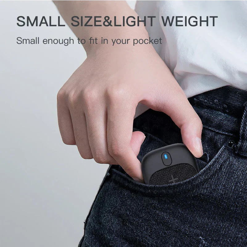 Portable Mini Bluetooth Speaker with Waterproof (Black)-2