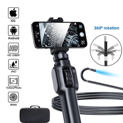 8mm 360 Articulating Endoscope Camera Black-1