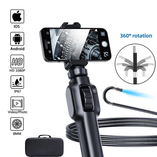 8mm 360 Articulating Endoscope Camera Black-1
