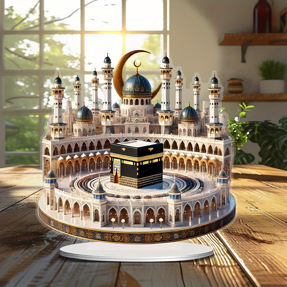 Bohemian Crystal Mecca Mosque Tabletop Decoration-3