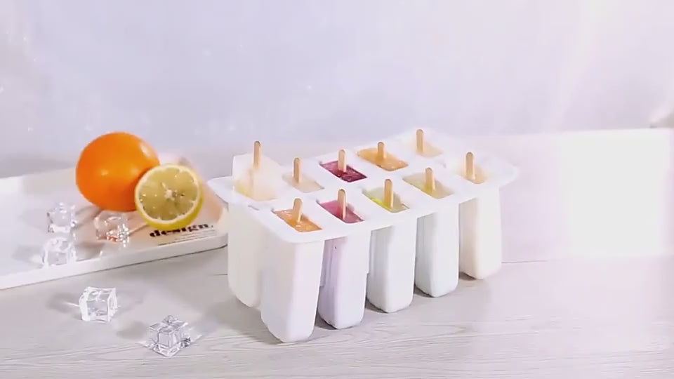 10 Consecutive Ice Cream Ice Cream Molds, Silicone